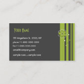 粋な花柄の名刺 名刺 (裏面)