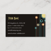 粋な花柄の名刺 名刺 (裏面)