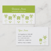 粋な花柄の名刺 名刺 (正面/裏面)