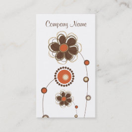 粋な花柄の名刺 名刺