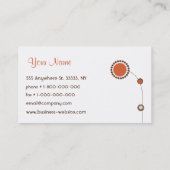 粋な花柄の名刺 名刺 (裏面)