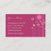 粋な花柄の名刺 名刺 (裏面)