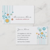 粋な花柄の名刺 名刺 (正面/裏面)