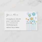 粋な花柄の名刺 名刺 (裏面)