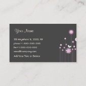 粋な花柄の名刺 名刺 (裏面)