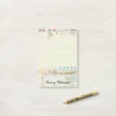 粋な落書きのノート紙の高等学校 ポストイット (デスク上)