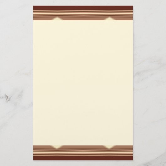 粋な西部のストライプな文房具の紙 便箋 (正面)