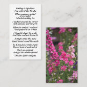 粋な詩 コーリングカード (正面/裏面)