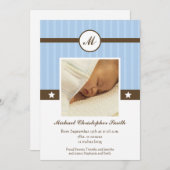 粋な警官の生まれたばかりのな写真の発表 案内状 (正面/裏面)