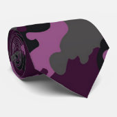 粋な軍の暗い紫色のカムフラージュの人のタイ ネクタイ (ロール)