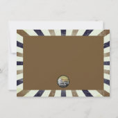 粋な金グランジでストライプのなイベントの招待状 招待状 (裏面)