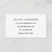 粋な金ゴールドのきらめくのメーキャップアーティストの名刺 名刺 (裏面)