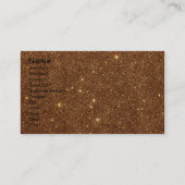粋な銅のグリッターのイメージ 名刺 (正面)