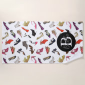 粋な靴はカスタム設計します ビーチタオル (正面)