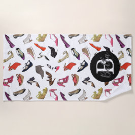 粋な靴はカスタム設計します ビーチタオル