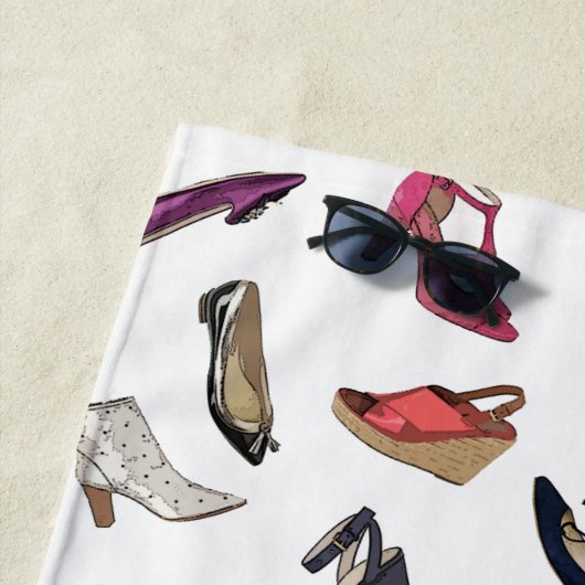 粋な靴はカスタム設計します ビーチタオル (インサイチュ)