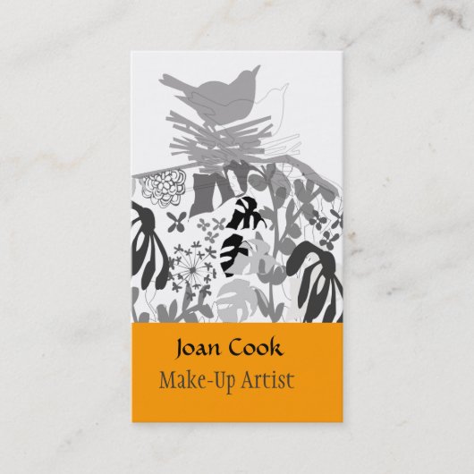 粋な鳥のイベント・プランナの動物の造園 名刺 (正面)