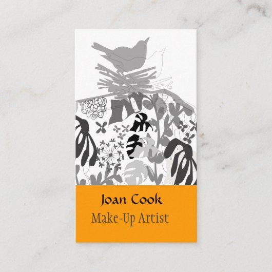 粋な鳥のイベント・プランナの動物の造園 名刺 (正面)