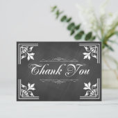 粋な黒板のサンキューカード サンキューカード (スタンド正面)