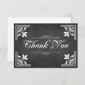 粋な黒板のサンキューカード サンキューカード (正面/裏面)
