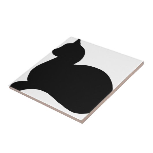 粋な黒猫 タイル (側面)