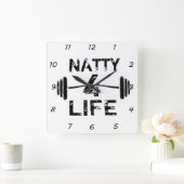 粋な4生命 スクエア壁時計 (ホーム)