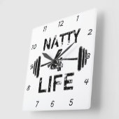 粋な4生命 スクエア壁時計 (傾斜)