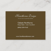 粋なOvaleのプロフィールの名刺 名刺 (裏面)