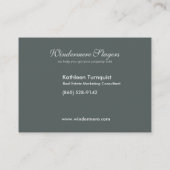 粋なOvaleのプロフィールの名刺 名刺 (裏面)