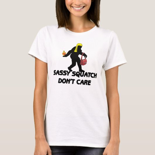 粋なSquatchは気になりません Tシャツ (正面)