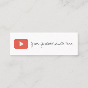粋なyoutubeの名刺 スキニー名刺