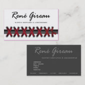 粋コスチュームデザイナーをひもで締めて下さい 名刺 (正面/裏面)