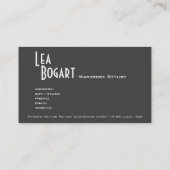 粋コスチュームデザイナーをひもで締めて下さい 名刺 (裏面)