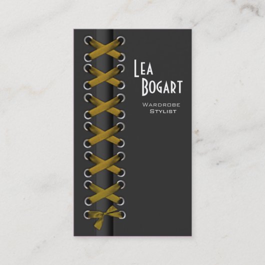 粋コスチュームデザイナーをひもで締めて下さい 名刺 (正面)