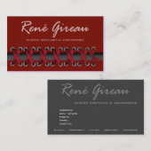 粋コスチュームデザイナーをひもで締めて下さい 名刺 (正面/裏面)