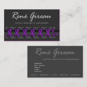 粋コスチュームデザイナーをひもで締めて下さい 名刺 (正面/裏面)