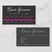 粋コスチュームデザイナーをひもで締めて下さい 名刺 (正面/裏面)