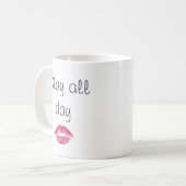 粋終日のマグを殺害して下さい コーヒーマグカップ (正面左)