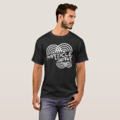 粒子の波の白 Tシャツ (正面フル)