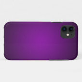 粒子の粗い紫黒のビネット Case-Mate iPhoneケース (裏面(横))