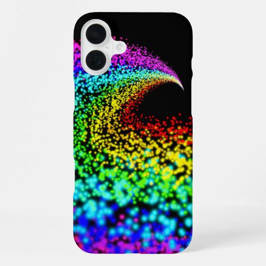粒子カラフル iPhoneケース (裏面)
