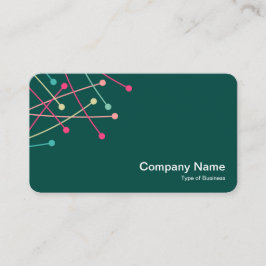 粒子トラック- Dkの緑004840の色01 名刺