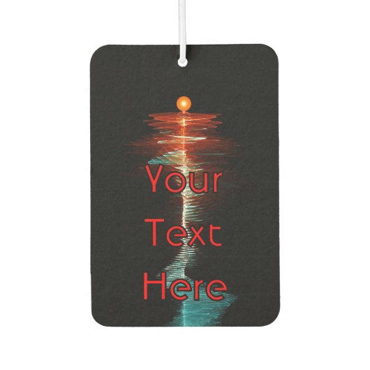 粒子波の二重性 カーエアーフレッシュナー (正面)