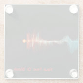 粒子波の二重性 ガラスコースター (裏面)