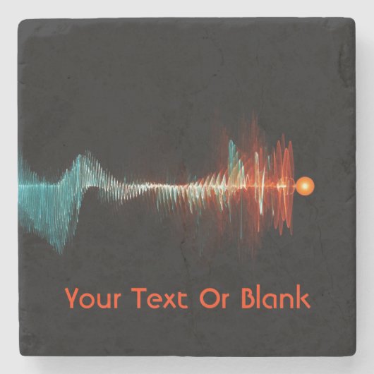 粒子波の二重性 ストーンコースター (正面)