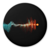 粒子波の二重性 セラミックノブ (正面)