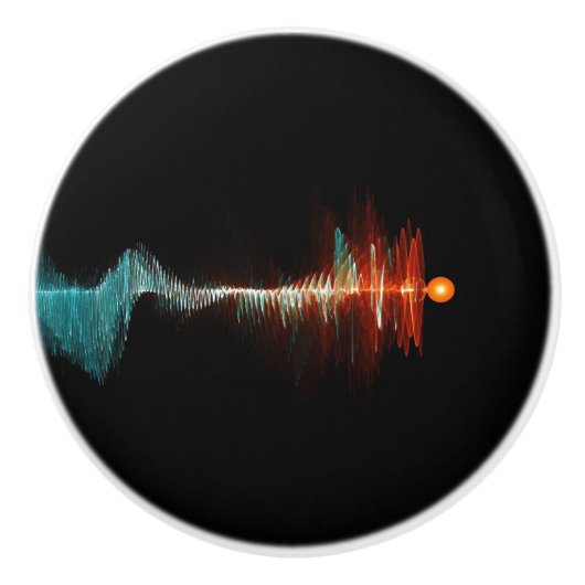 粒子波の二重性 セラミックノブ (正面)