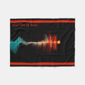 粒子波の二重性 フリースブランケット (正面(横))