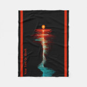 粒子波の二重性 フリースブランケット (正面)