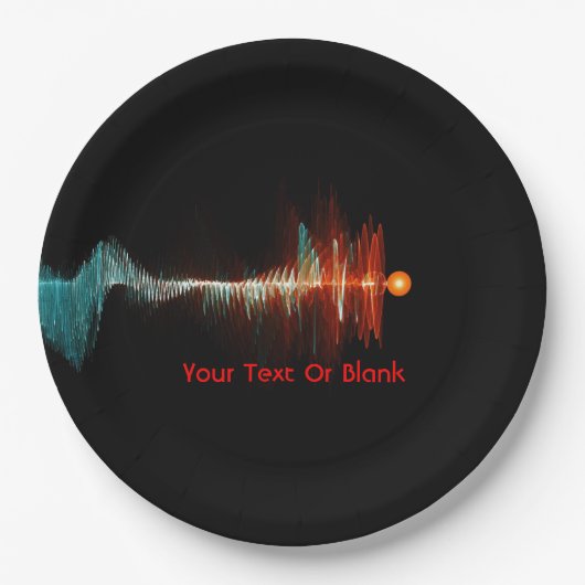 粒子波の二重性 ペーパープレート (正面)